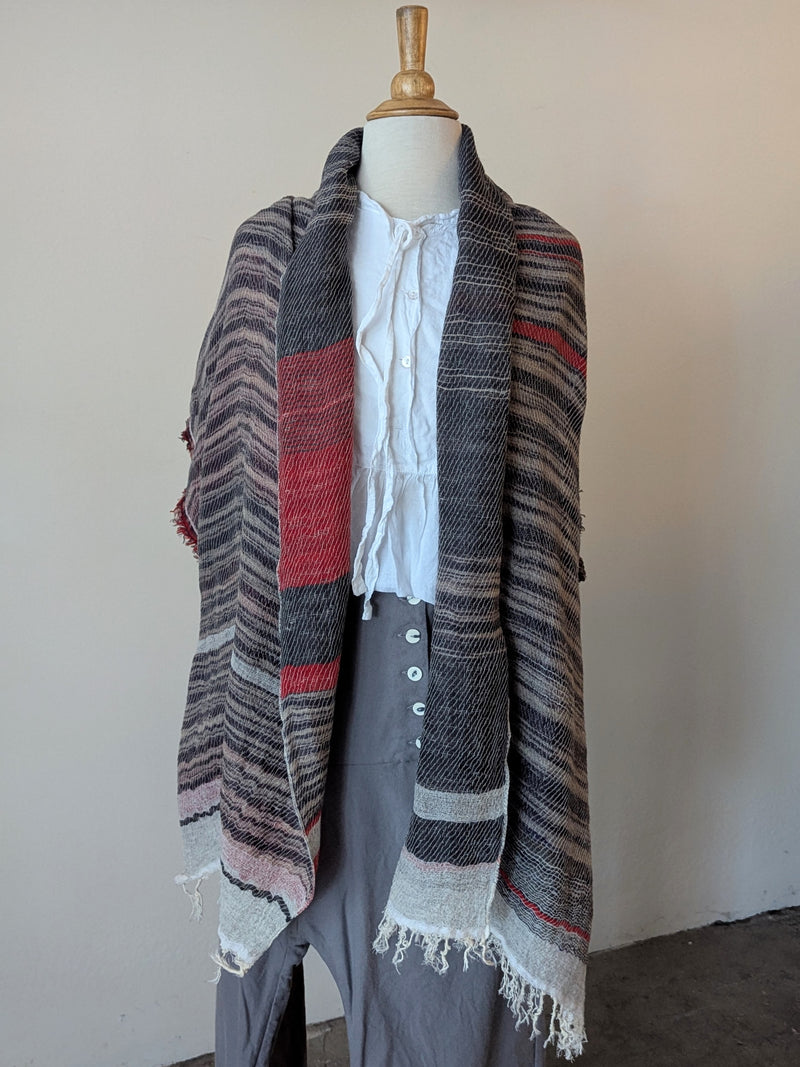 Tamaki Niime scarf cotton wool sowa boston small business gift shop boutique

