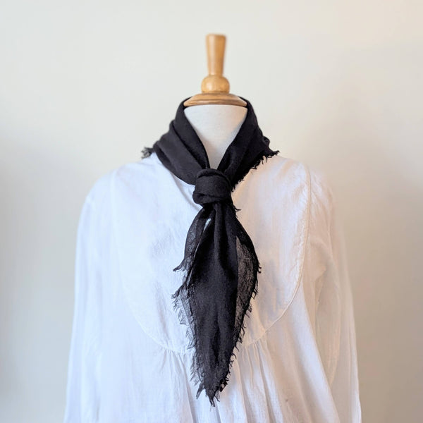 Meg cohen Cashmere whisper featherweight lightweight square neckerchief bandana foulard scarf SoWA shop Boston boutique gift store