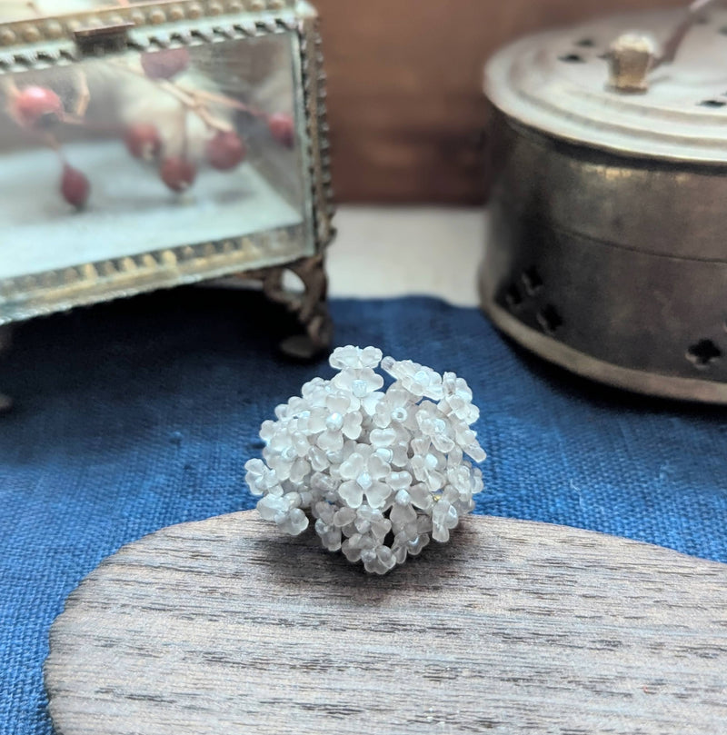 Beaded Hydrangea Ring