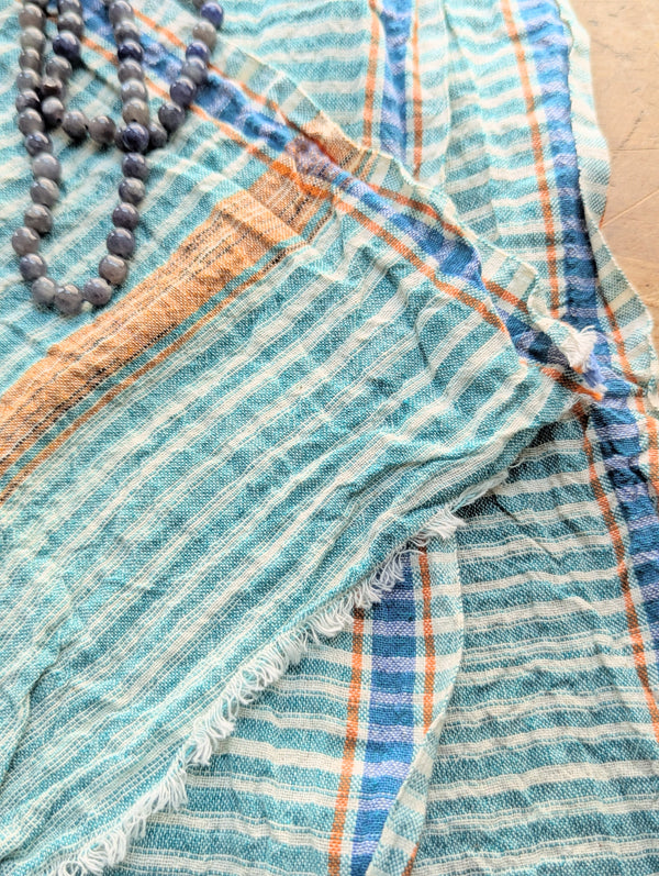 Auntie Oti Indian cotton lungi wrap throw sarong beach blanket towel tablecloth shop Boston sowa boutique gift store handmade