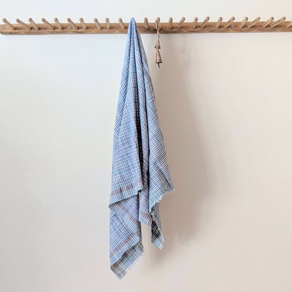 Auntie Oti hand woven rustic khadi cotton kitchen hand towel tablecloth beach blanket sowa shop Boston boutique handmade