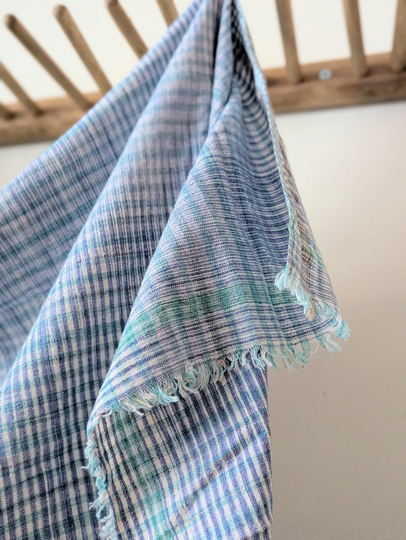 Auntie Oti hand woven rustic khadi cotton kitchen hand towel tablecloth beach blanket sowa shop Boston boutique handmade