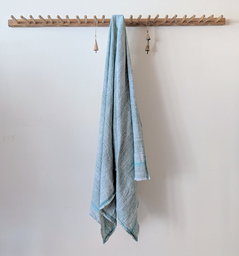 Auntie Oti hand woven khadi cotton kitchen bath towel beach blanket tablecloth handmade shop Boston sowa gift store boutique