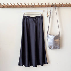 Susanne Bommer silk satin midi slip skirt handmade Stitch and Tickle small business gift shop sowa boston 