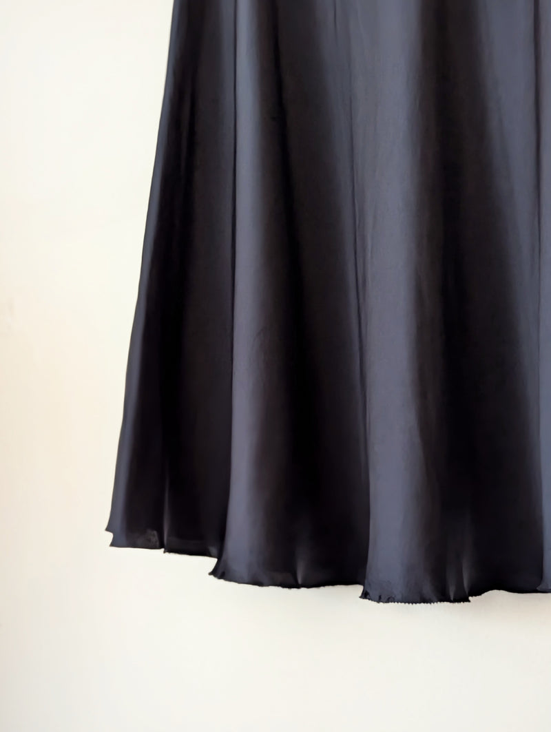 Susanne Bommer silk satin midi slip skirt handmade Stitch and Tickle small business gift shop sowa boston 