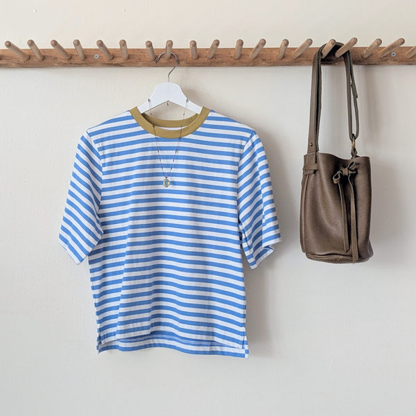 Beaumont organic cotton bay-sue stripe jersey t-shirt top shirt spring summer shop Boston sowa boutique gift store