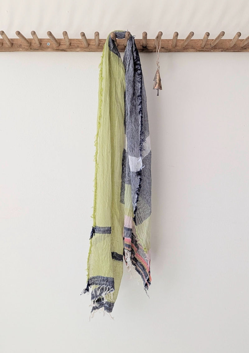 Tamaki Niime Japanese woven light cotton scarf sowa boston small business gift shop boutique