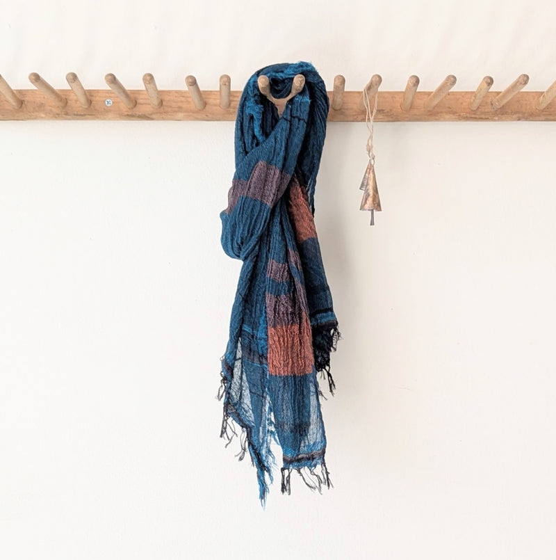 Tamaki Niime Japanese woven light cotton scarf sowa boston small business gift shop boutique