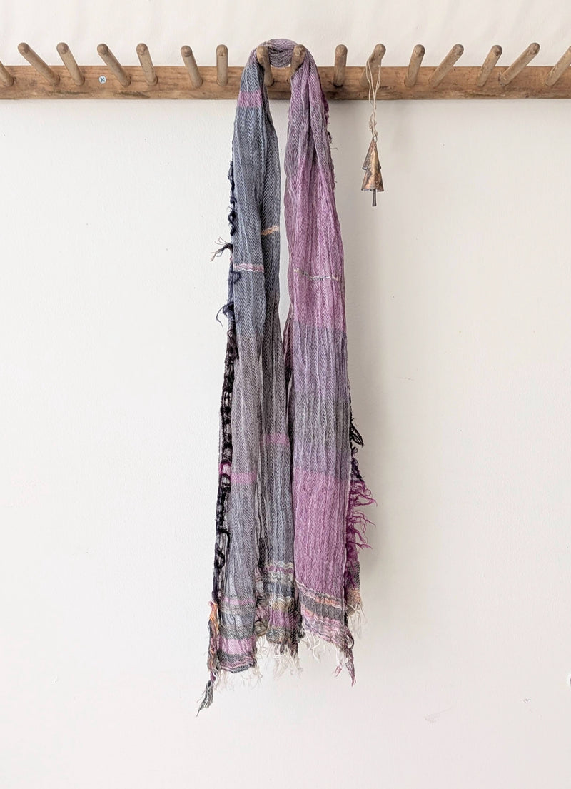 Tamaki Niime Japanese woven light cotton scarf sowa boston small business gift shop boutique