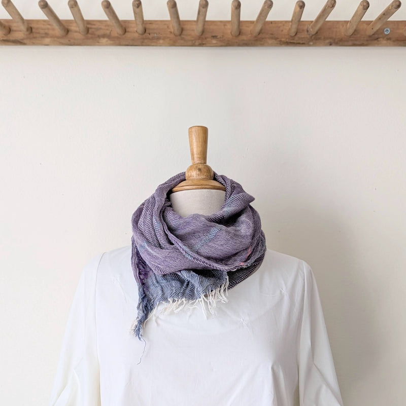 Tamaki Niime Japanese woven light cotton scarf sowa boston small business gift shop boutique