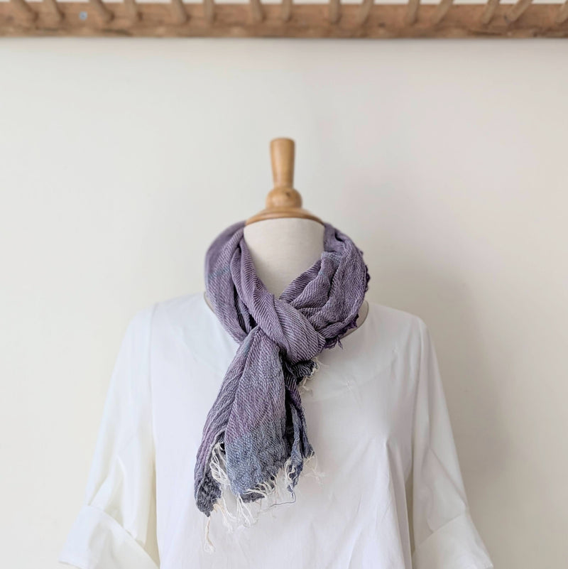 Tamaki Niime Japanese woven light cotton scarf sowa boston small business gift shop boutique