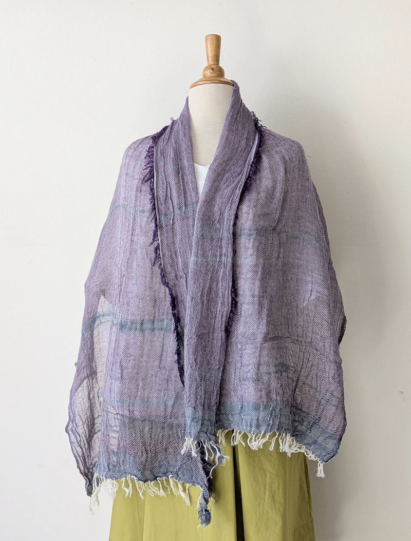 Tamaki Niime Japanese woven light cotton scarf sowa boston small business gift shop boutique