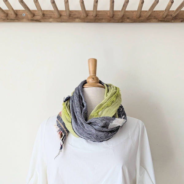 Tamaki Niime Japanese woven light cotton scarf sowa boston small business gift shop boutique
