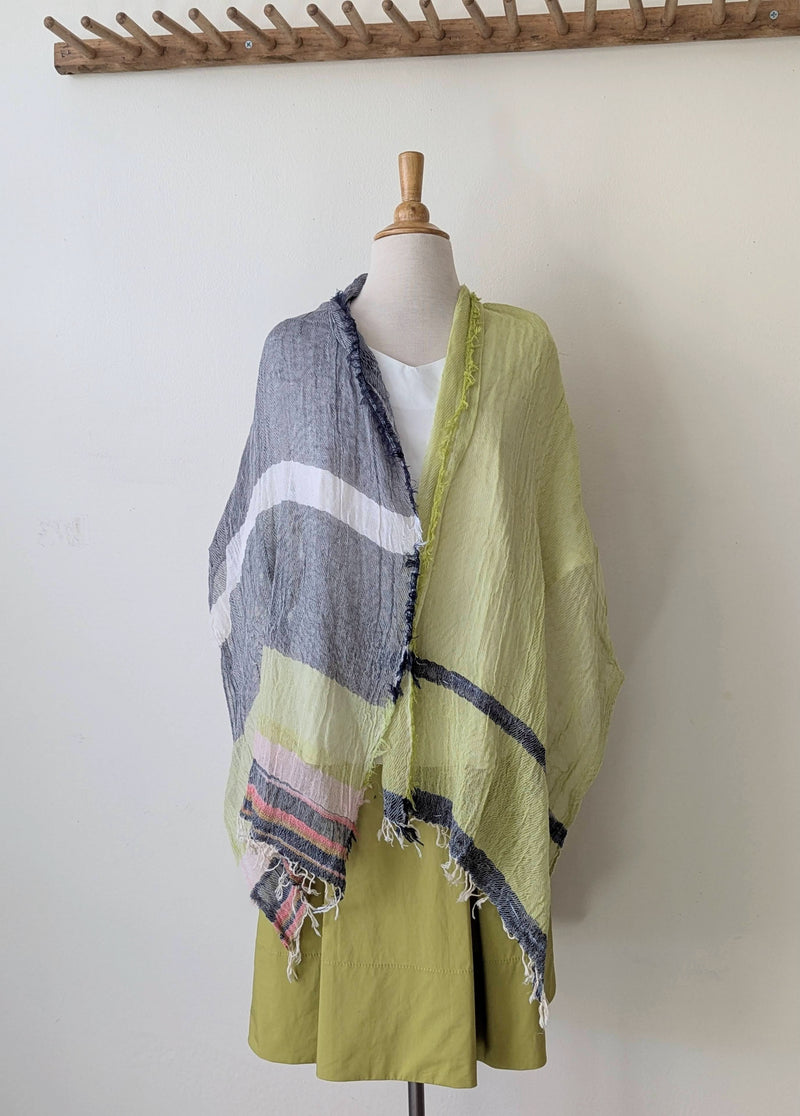 Tamaki Niime Japanese woven light cotton scarf sowa boston small business gift shop boutique