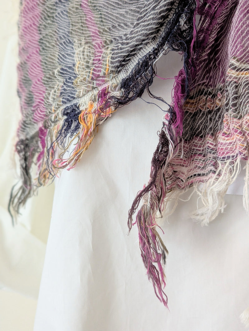 Tamaki Niime Japanese woven light cotton scarf sowa boston small business gift shop boutique