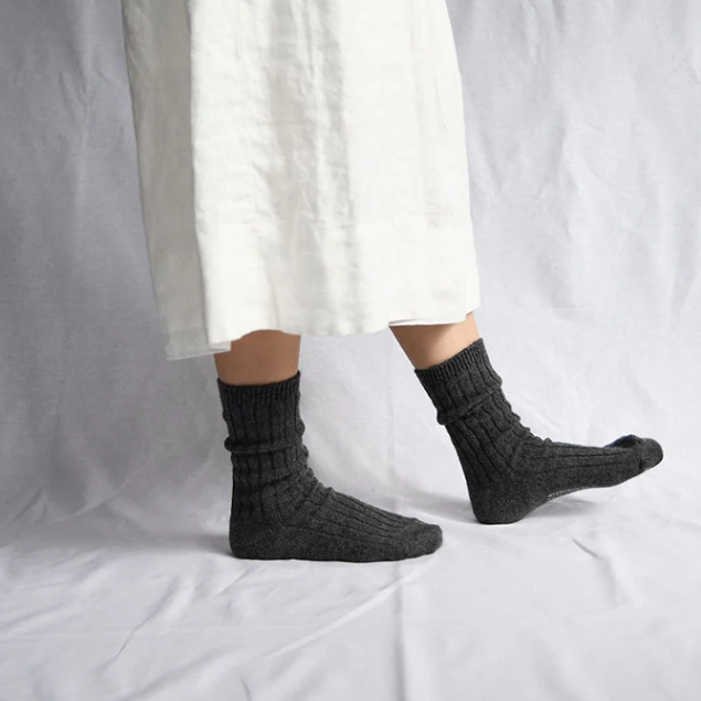 Nishiguchi Kutsuhshita  Cashmere ribbed socks shop Boston SoWa boutique gift store Japan