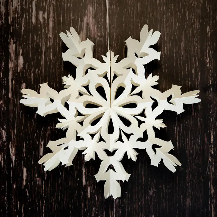 handmade paper Snowflakes holiday ornament gift shop boutique store sowa boston