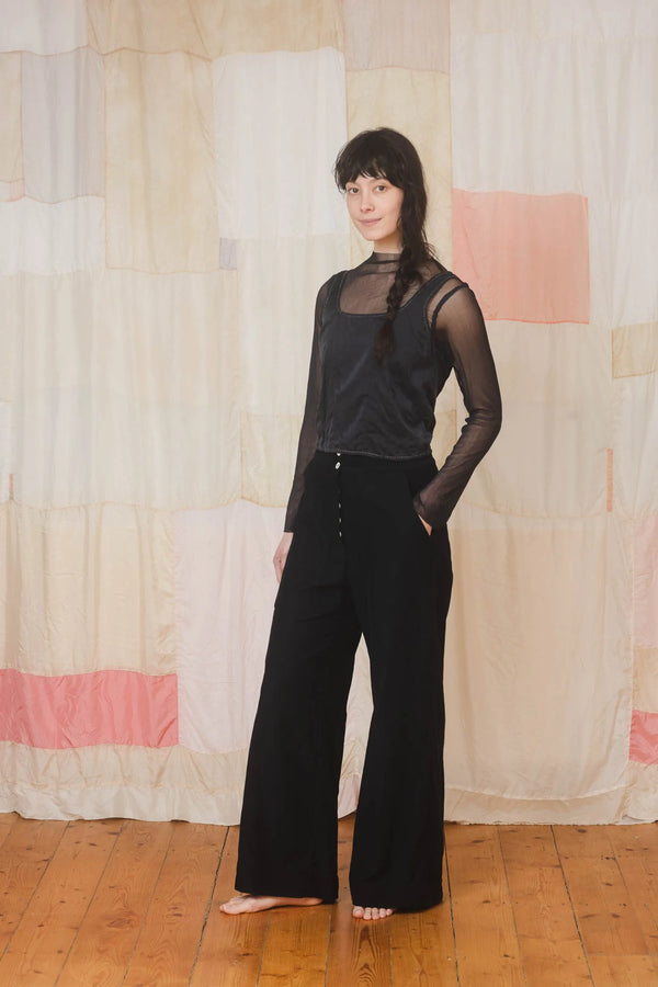 Sula velvet cotton flare pants shop boston independent fashion gift store sowa 