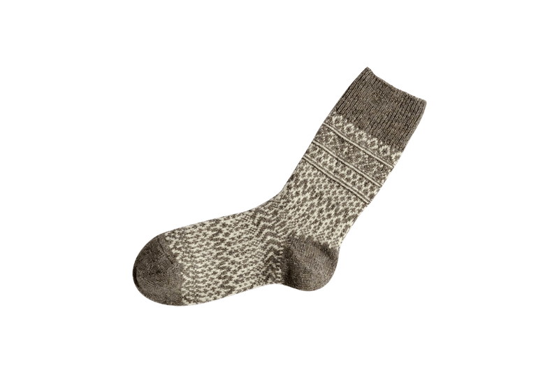 Wool Jacquard Socks - Men and Women's