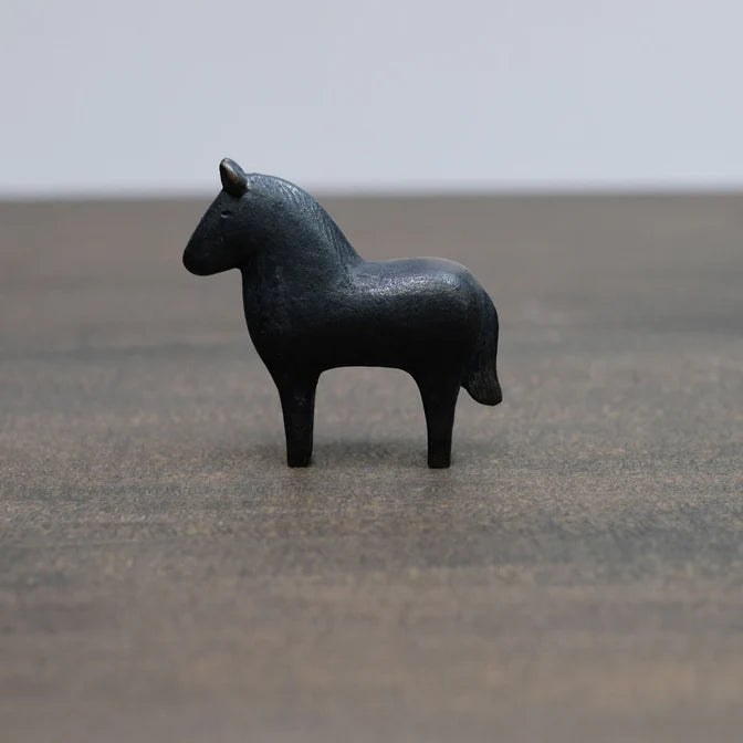 Tiny Japanese Handmade bronze horse sculptures shop boston sowa gift store gifts lucky horse chinese zodiac