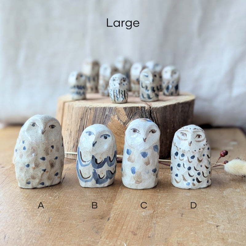 Handmade and hand-painted ceramic animal sculptures by Charlotte salt sowa Boston small business gift shop boutique store