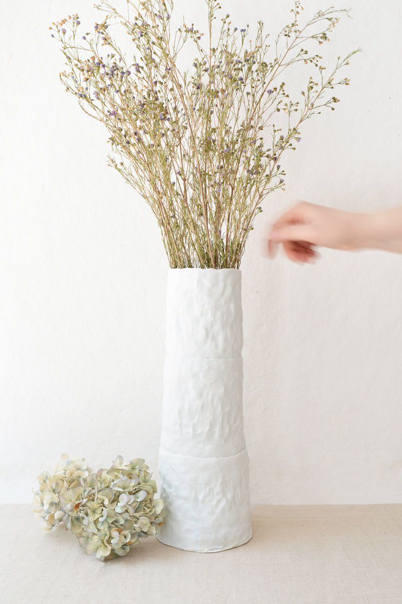 Hand-pinched Porcelain Bud Vase by Maine Potter Ingrid Bathe