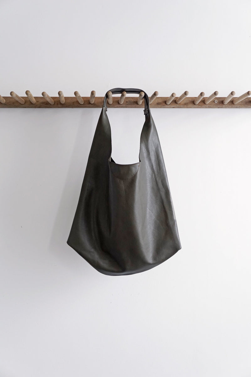 Slouch Bag - Olive Green Italian Leather - 2 sizes - Price from